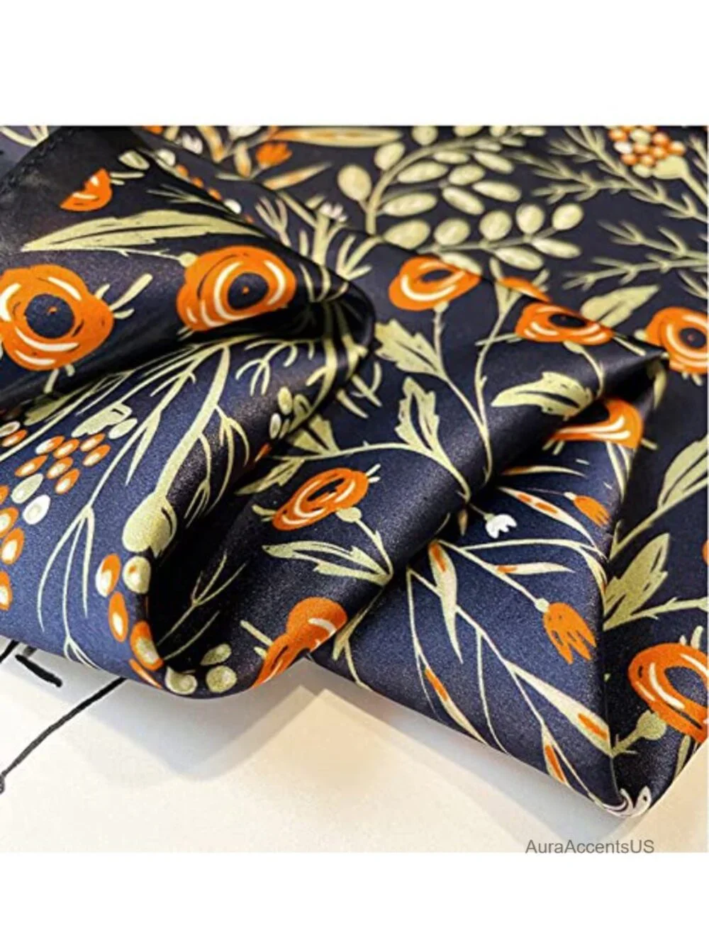100% Mulberry Silk Small Square Scarf Lightweight Breathable Neck Scarf